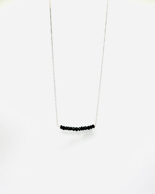 Black turmalina necklace