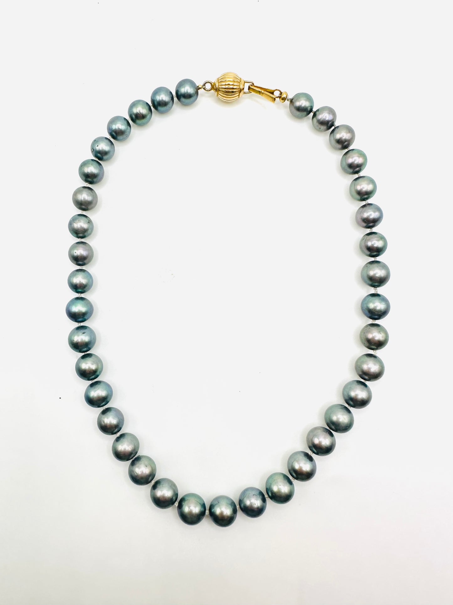 Grey Akoya necklace